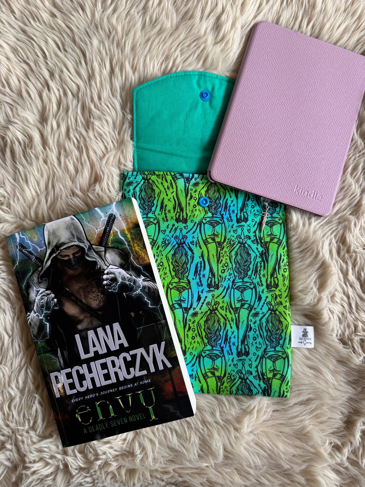 Tied up Small eReader and Book Sleeve