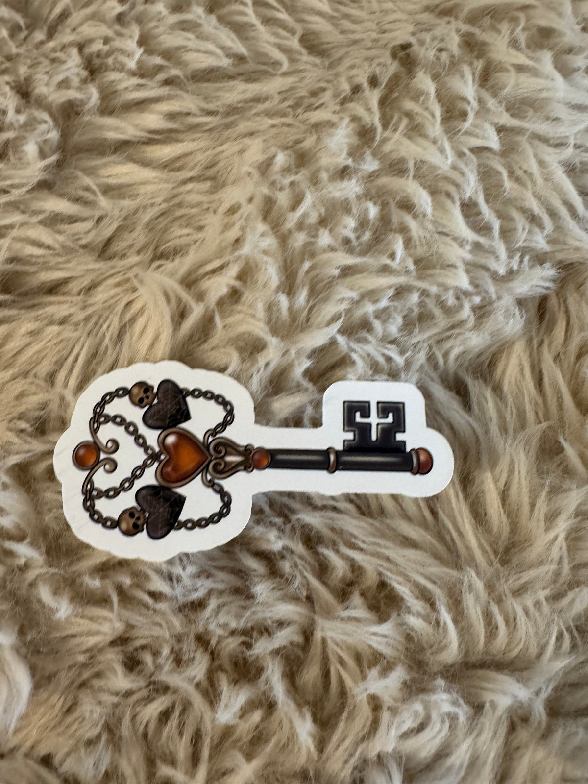 Heart key Stickers