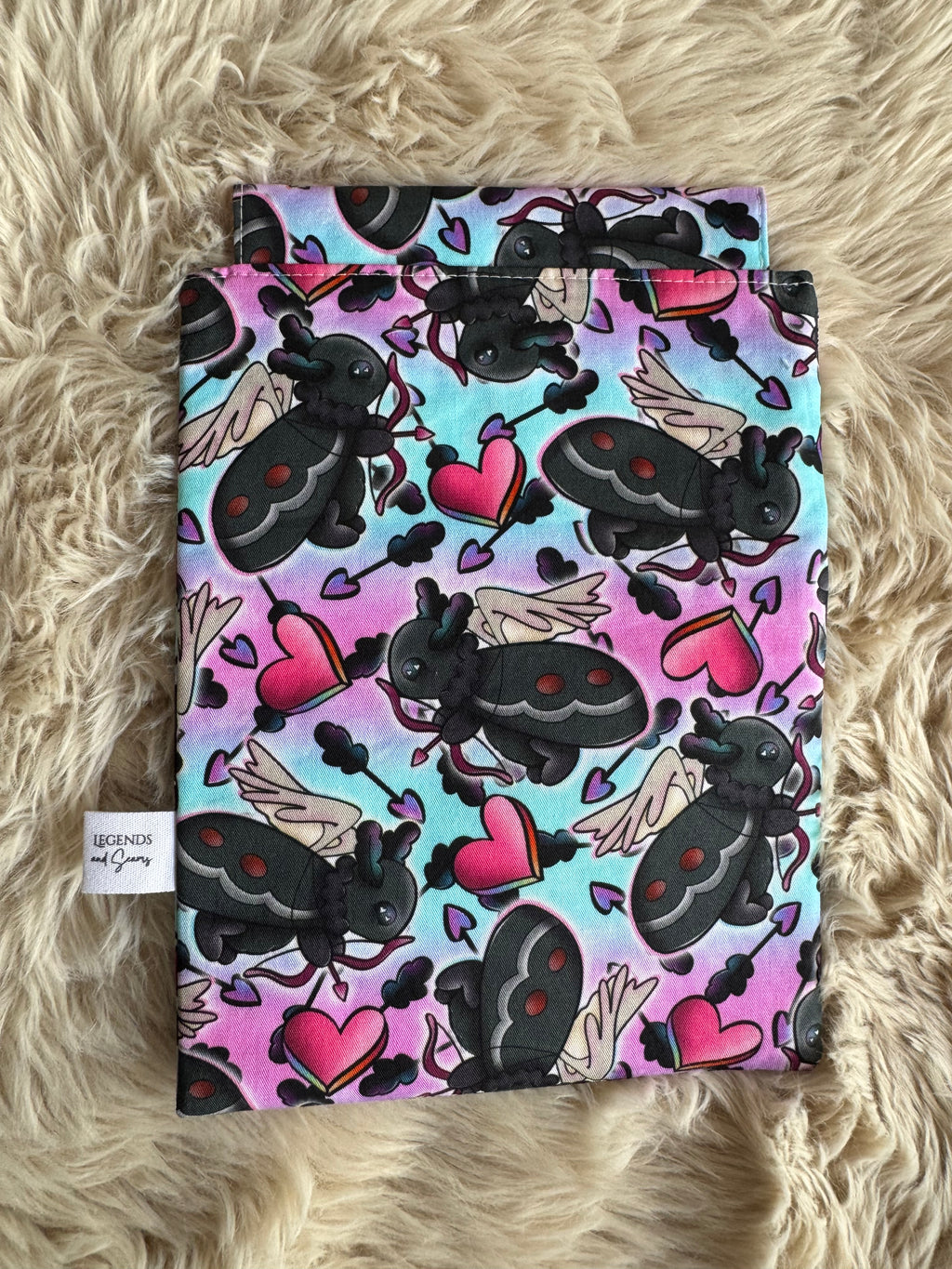 Mothman cupid (blue) Small Basic eReader and book sleeve