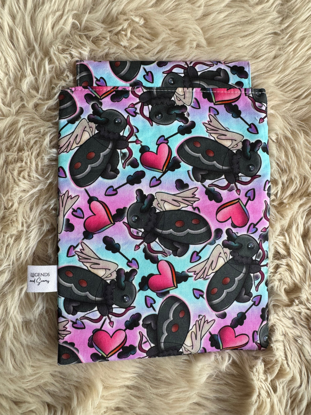 Mothman cupid (blue) Small Basic eReader and book sleeve