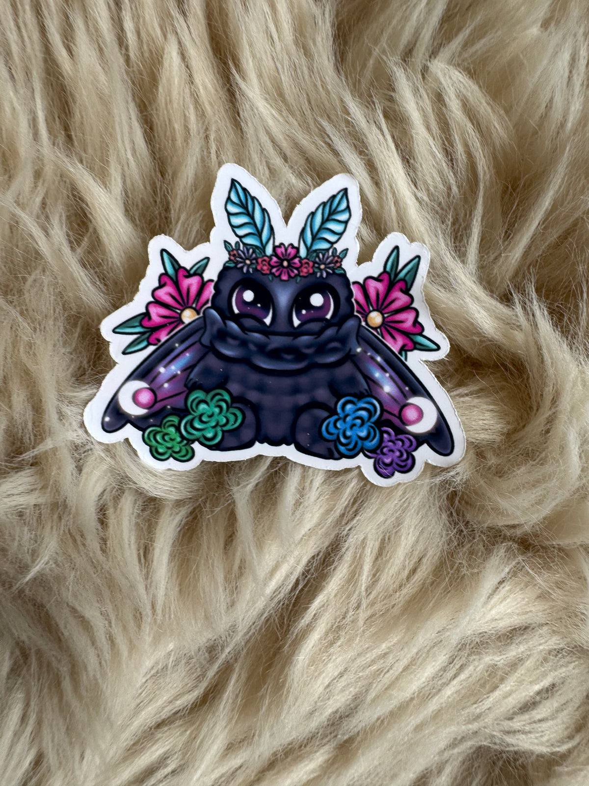 Floral moths Stickers