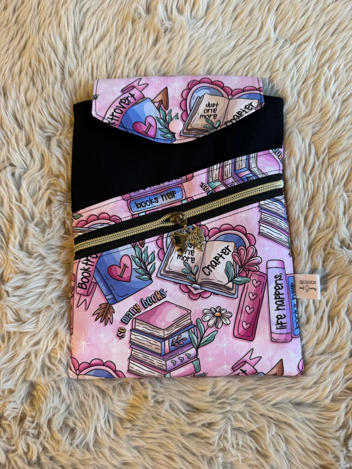 Booktrovert (Pink) Small 3in1 Sleeve