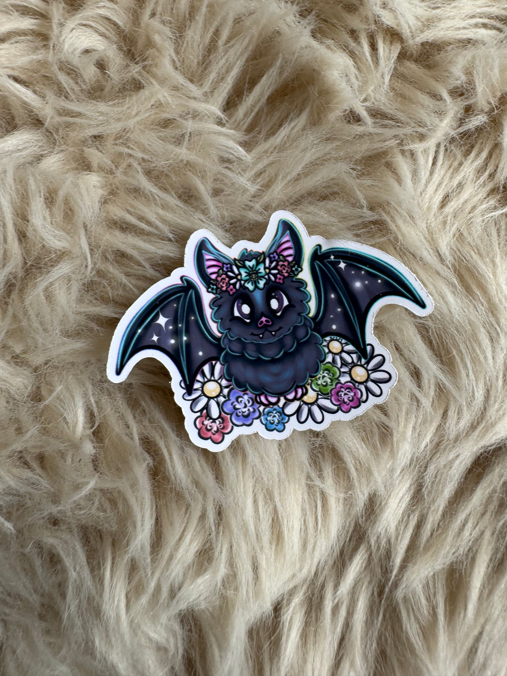 Floral bats Stickers