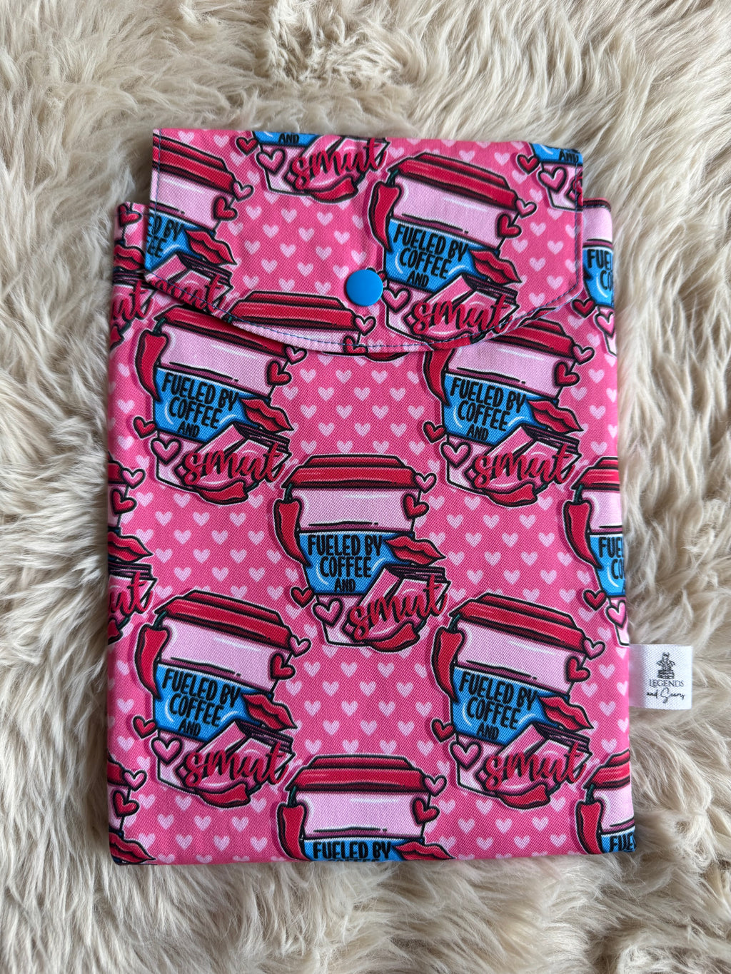 Coffee and smut Small eReader and Book Sleeve