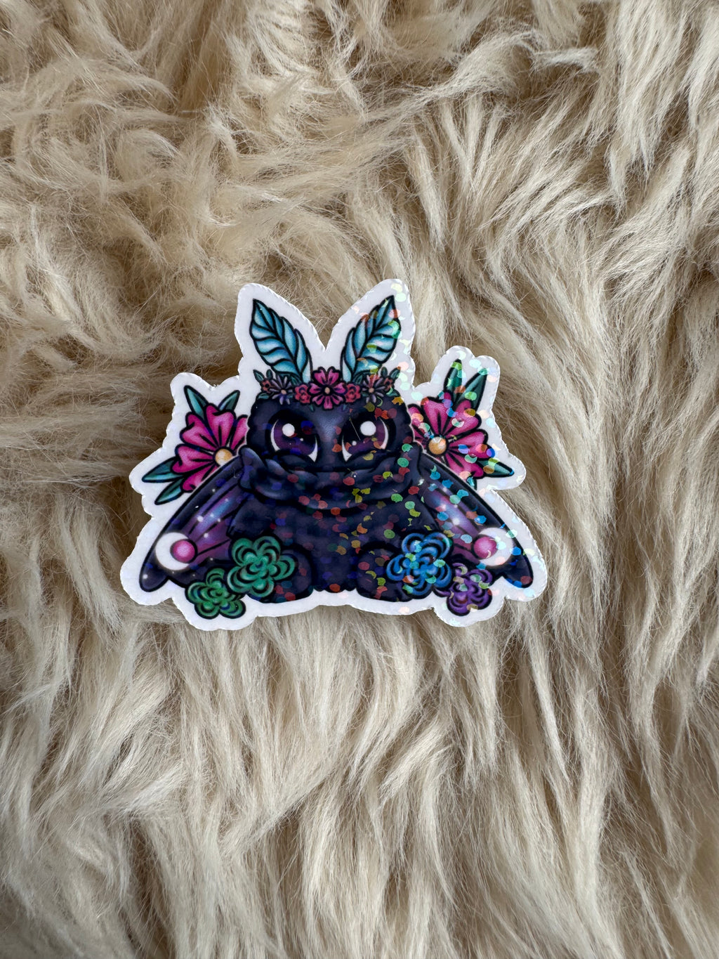 Floral moths Stickers