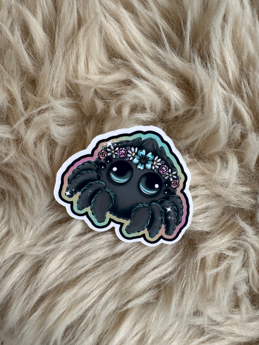 Floral spiders Stickers