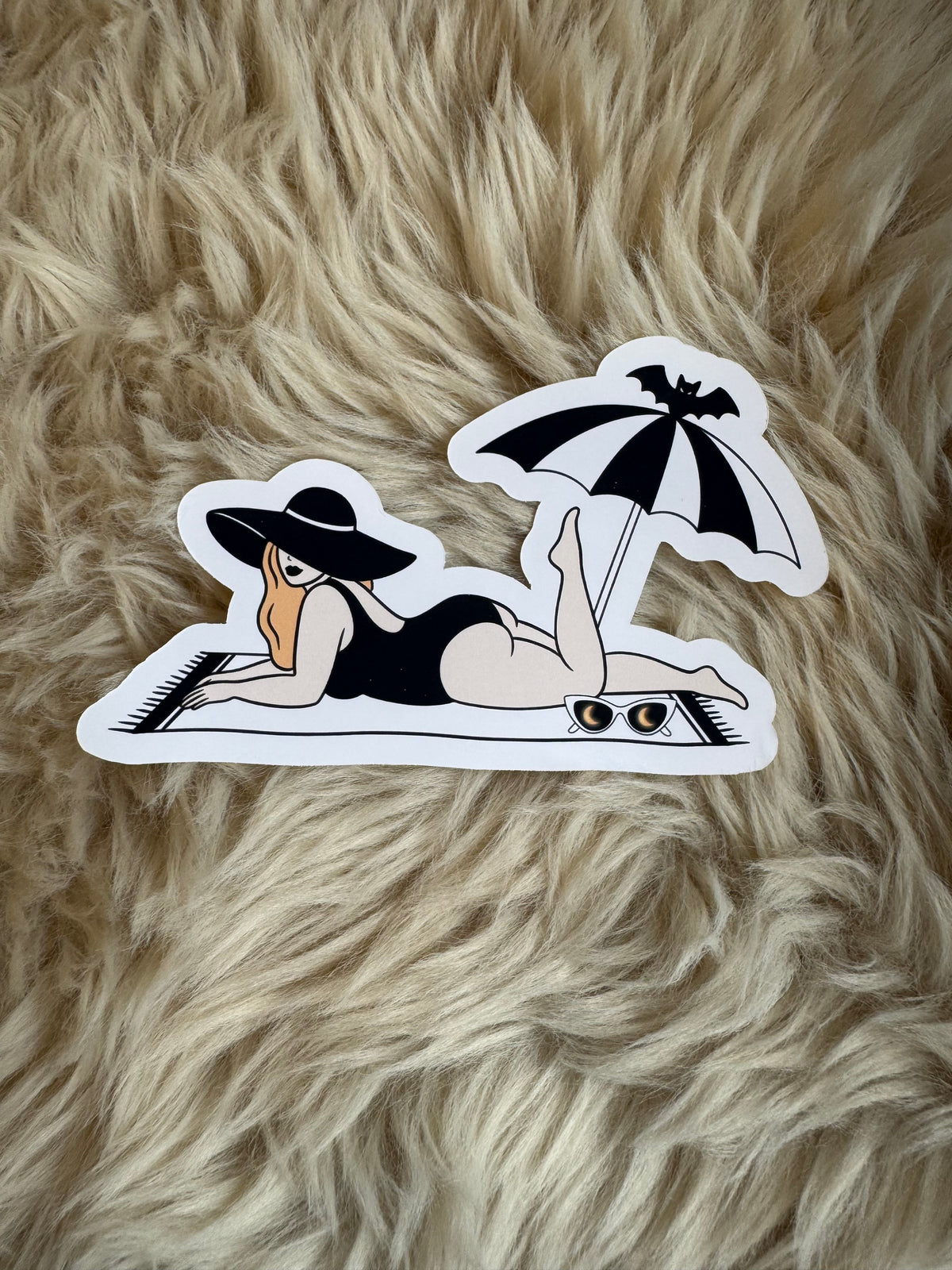Orange beach babe Stickers