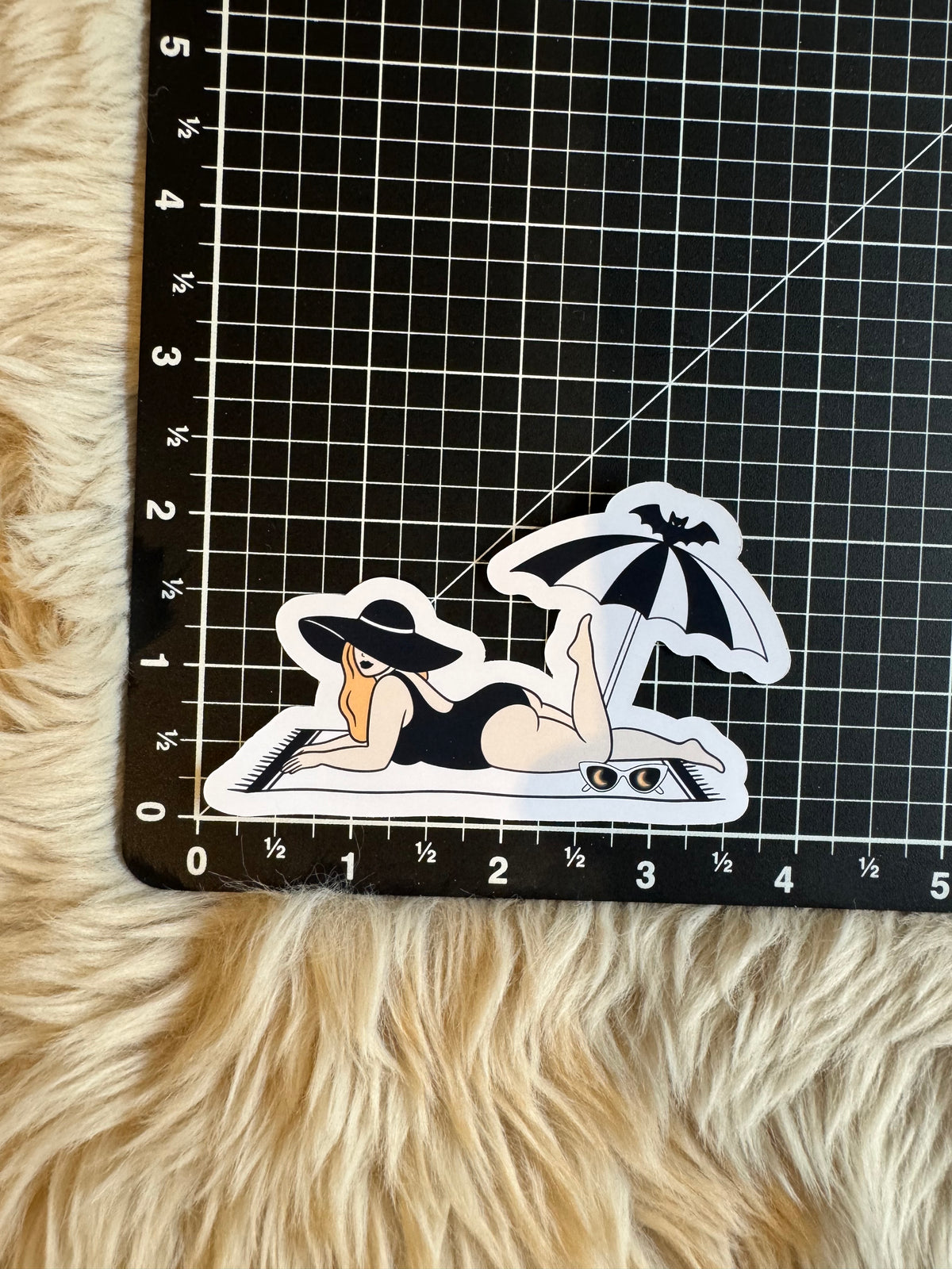 Orange beach babe Stickers