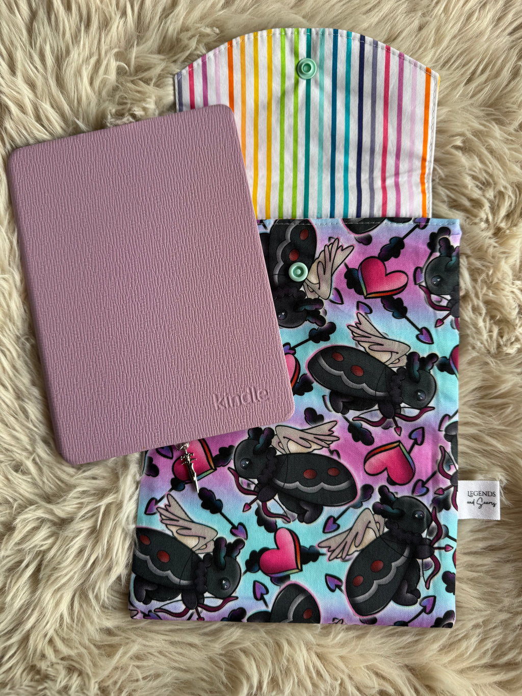 Mothman cupid (blue) Small Basic eReader and book sleeve
