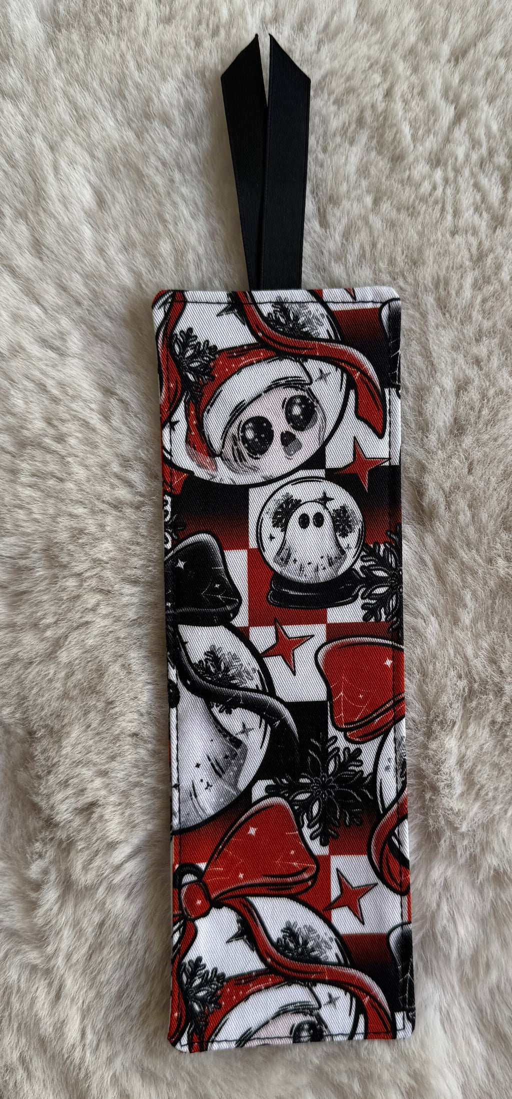 Christmas Rectangular Bookmarks with Ribbon