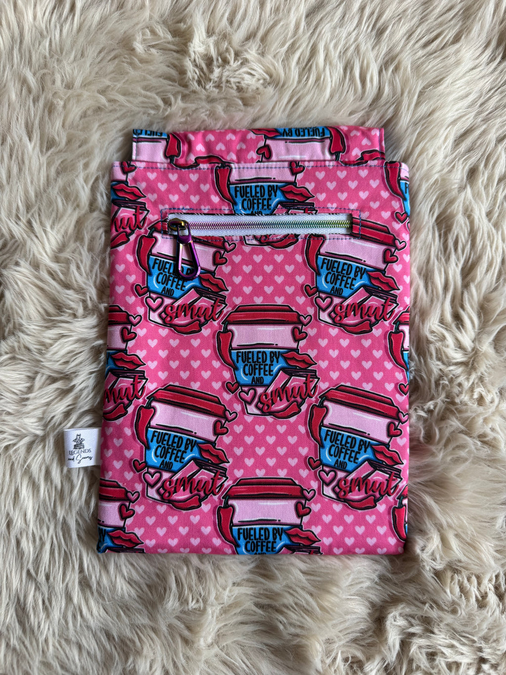 Coffee and smut Small eReader and Book Sleeve