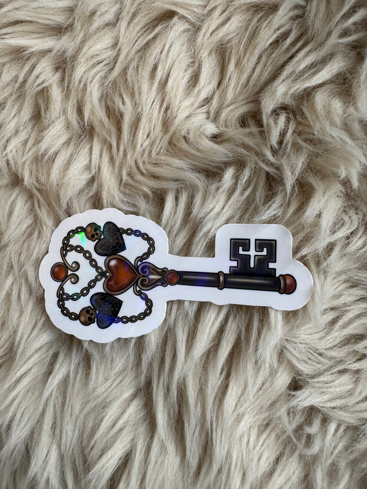 Heart key Stickers