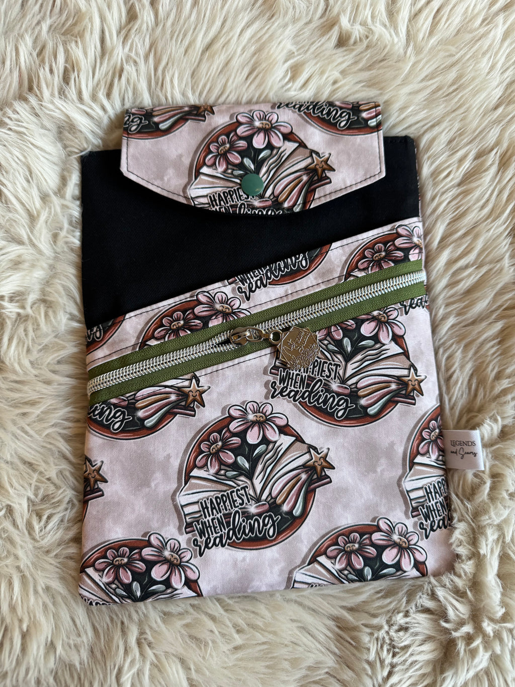 Happiest when reading Small 3in1 sleeve
