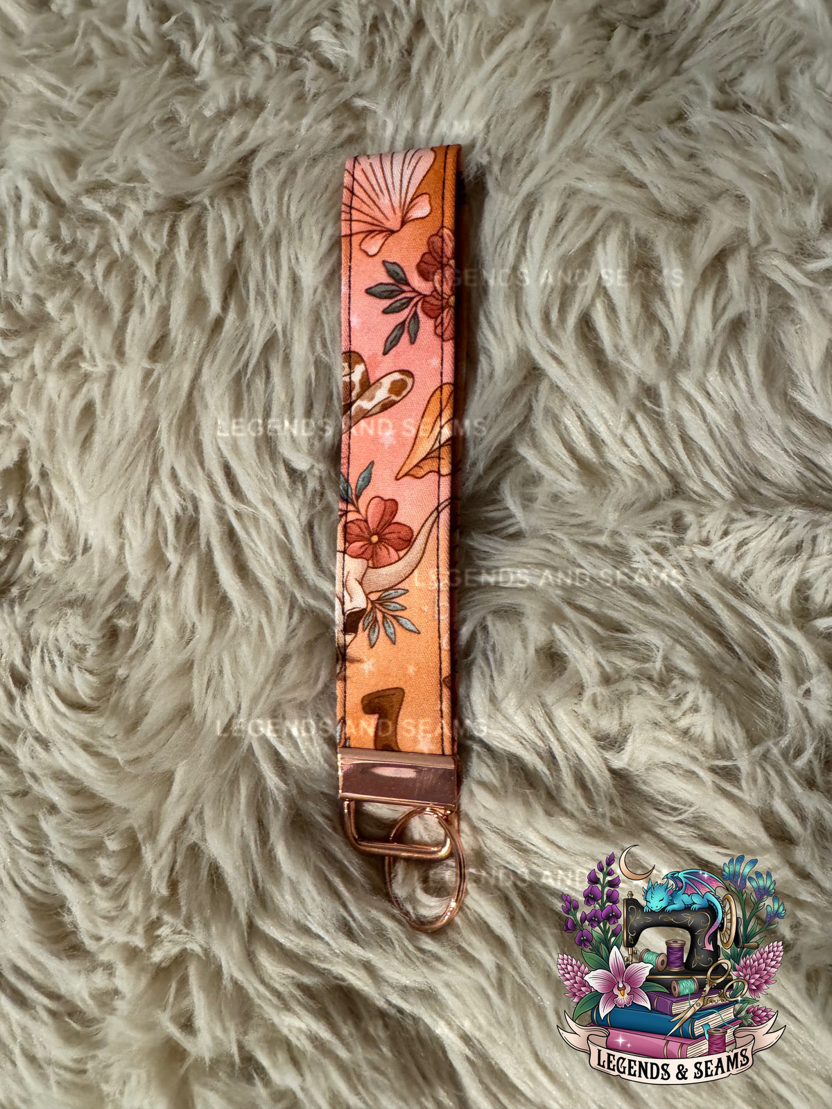 Coastal Cowgirl (Salmon Ombré) Wristlet