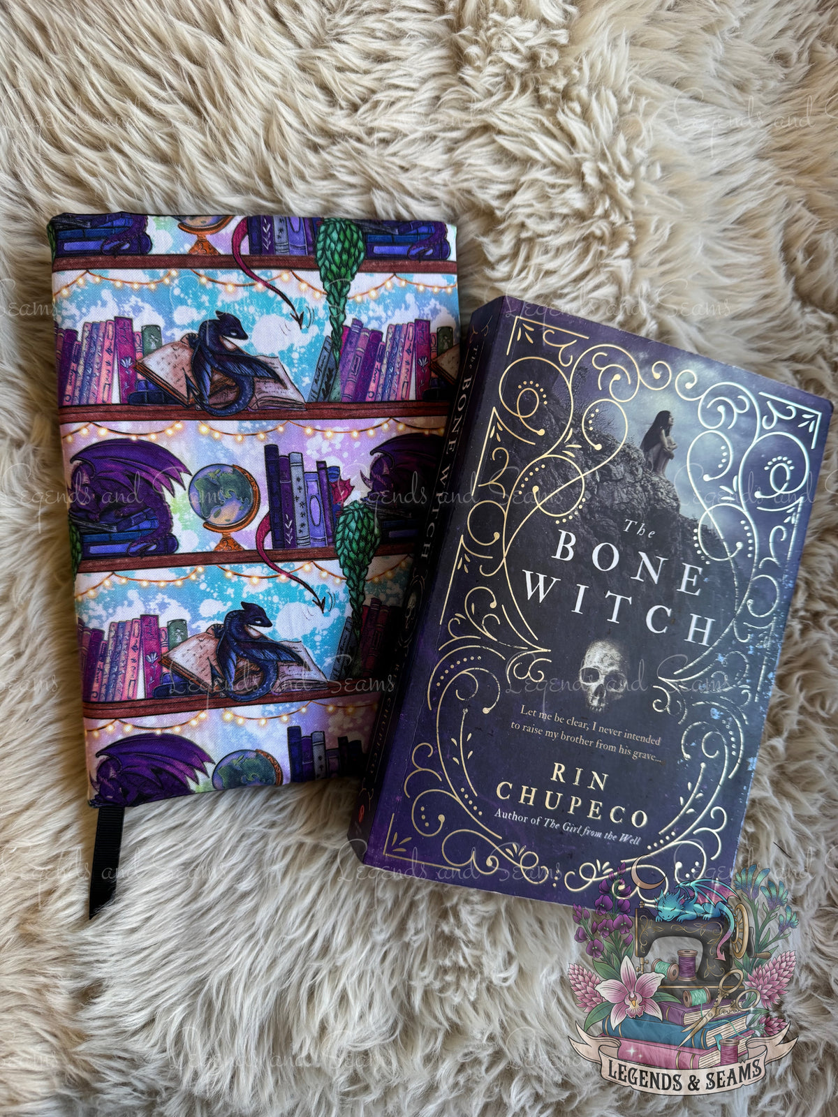 Dragon bookshelf dust jacket