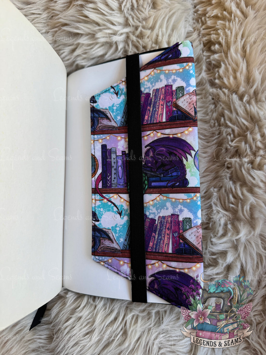 Dragon bookshelf dust jacket