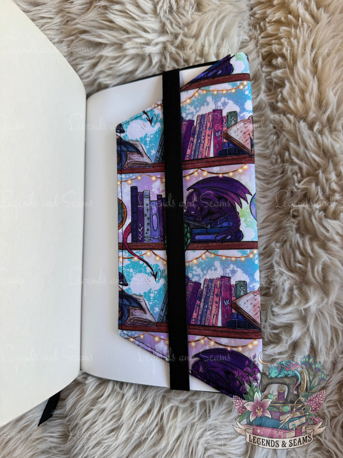 Dragon bookshelf dust jacket