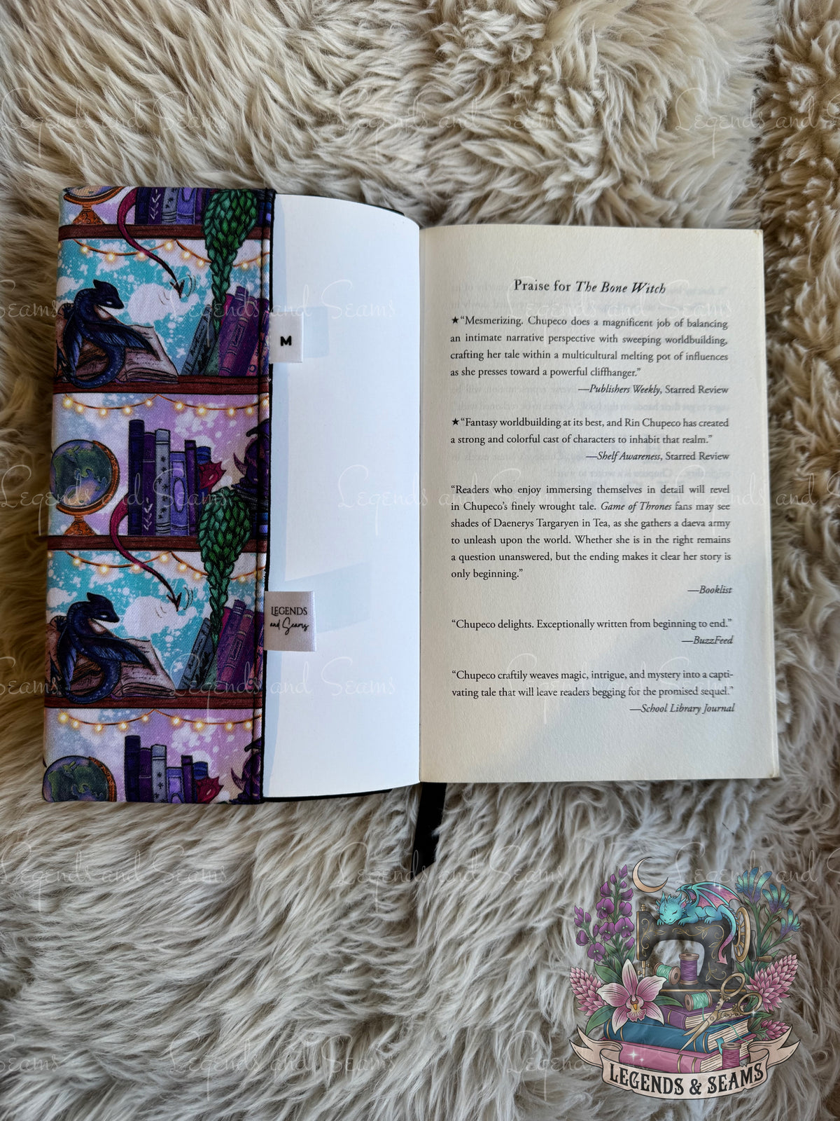 Dragon bookshelf dust jacket