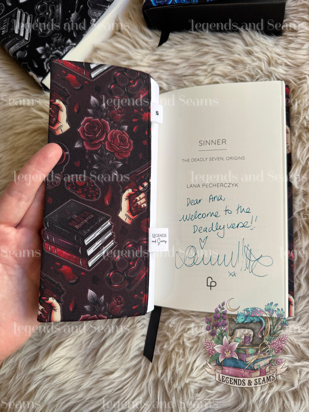Mafia Romance dust jacket (Moody Red)