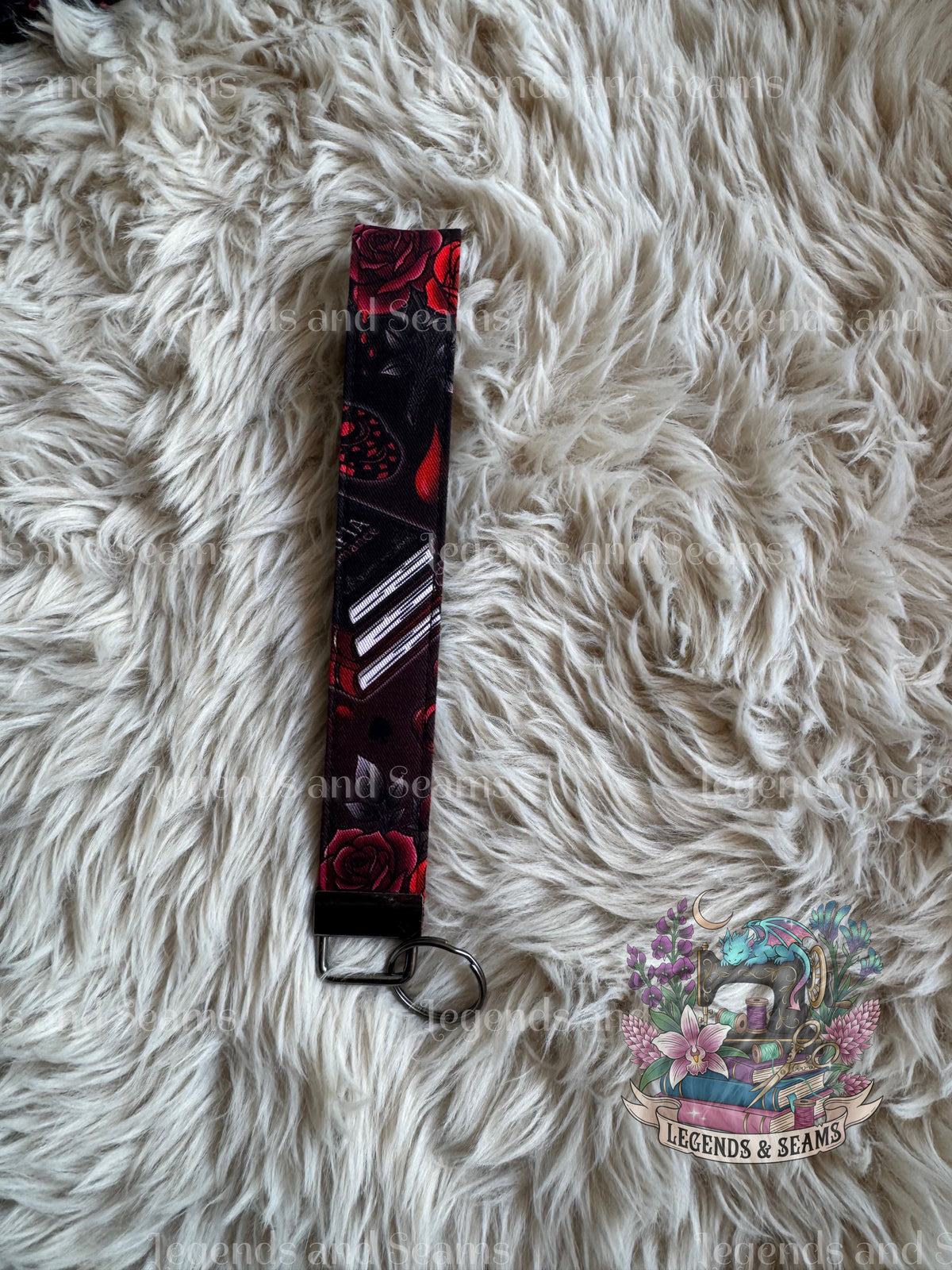 Mafia (Vibrant Red) Wristlet