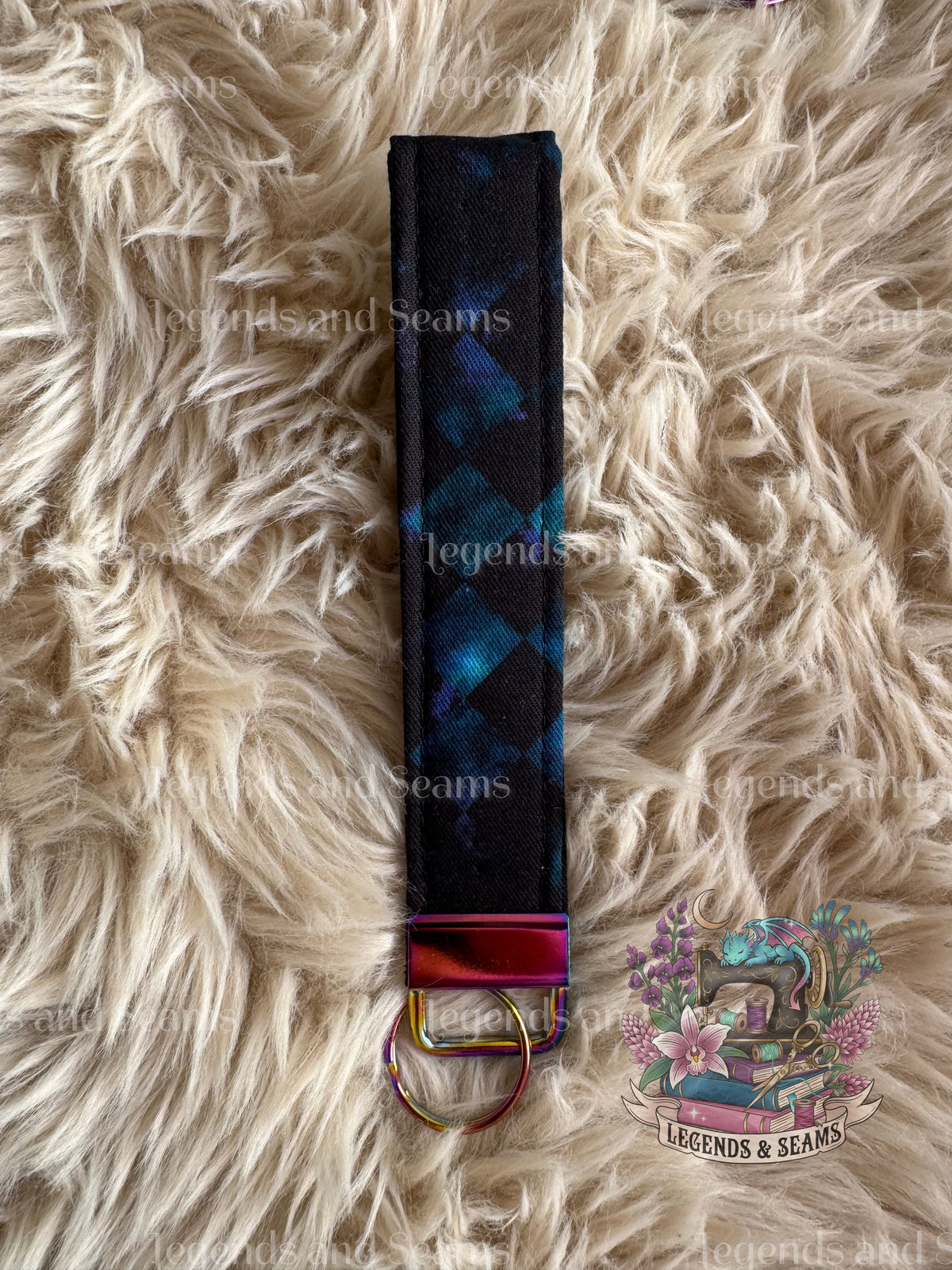 Circus Diamond (Blue) Wristlet