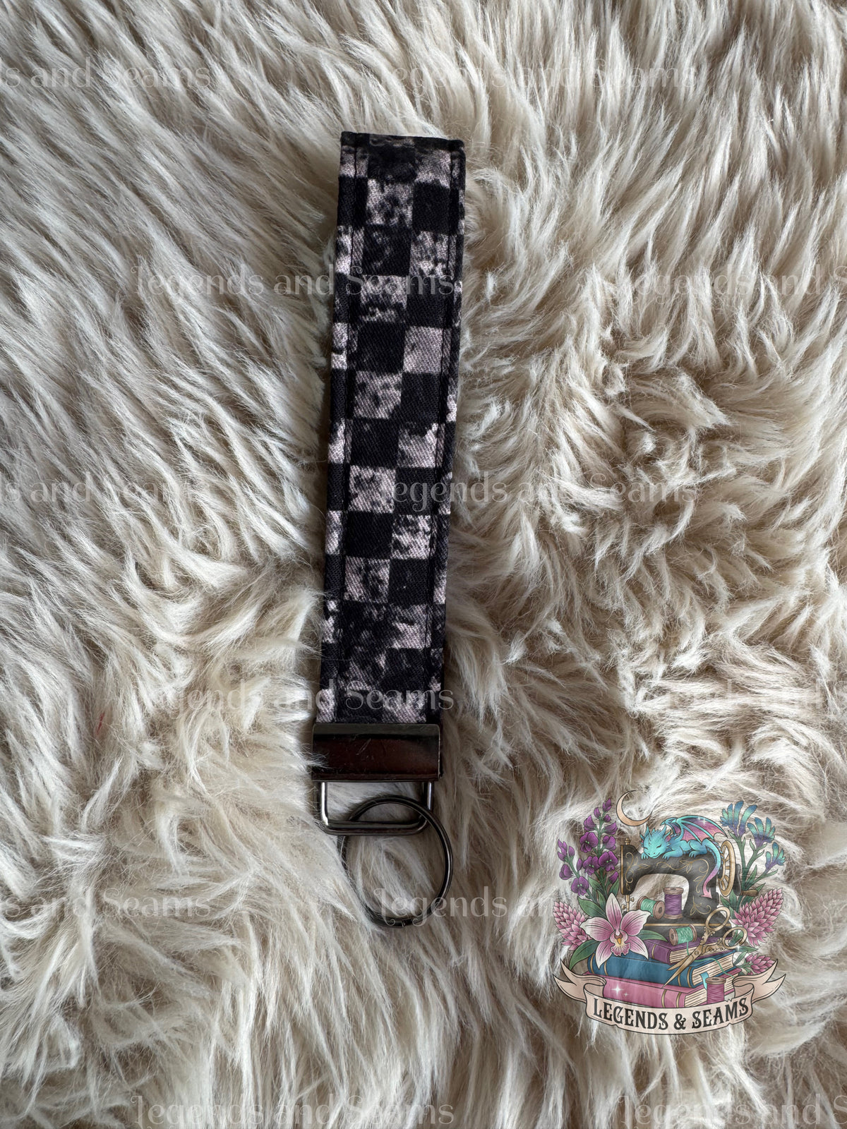 Checkered Wristlet