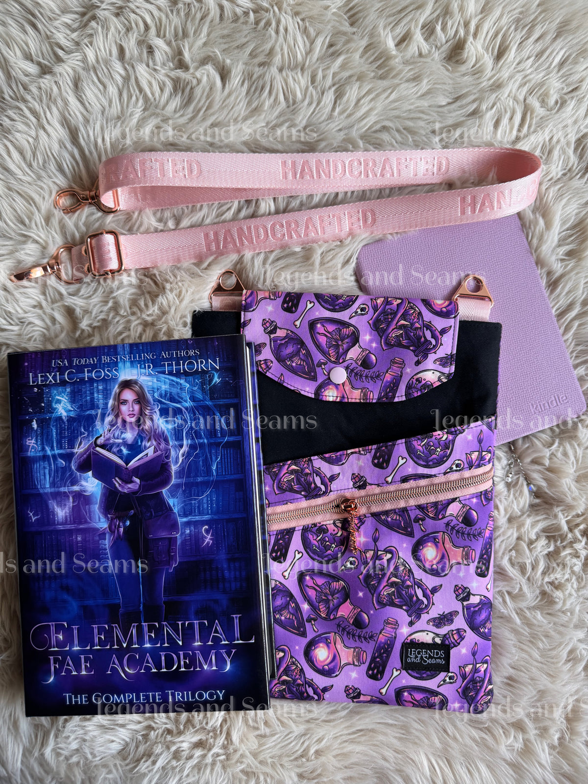 Alchemist (Purple and Peach) Large 3in1 with adjustable strap