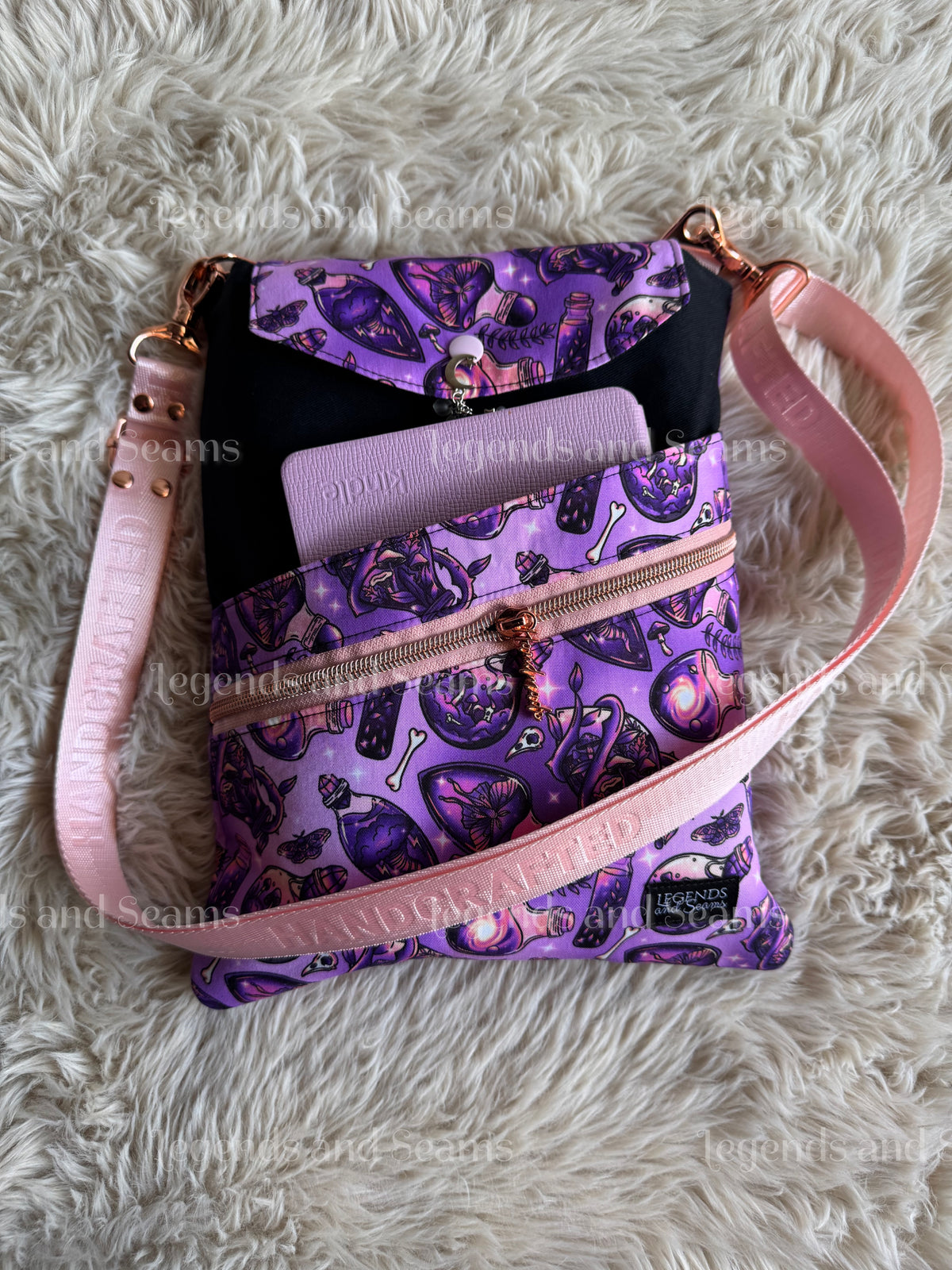 Alchemist (Purple and Peach) Large 3in1 with adjustable strap