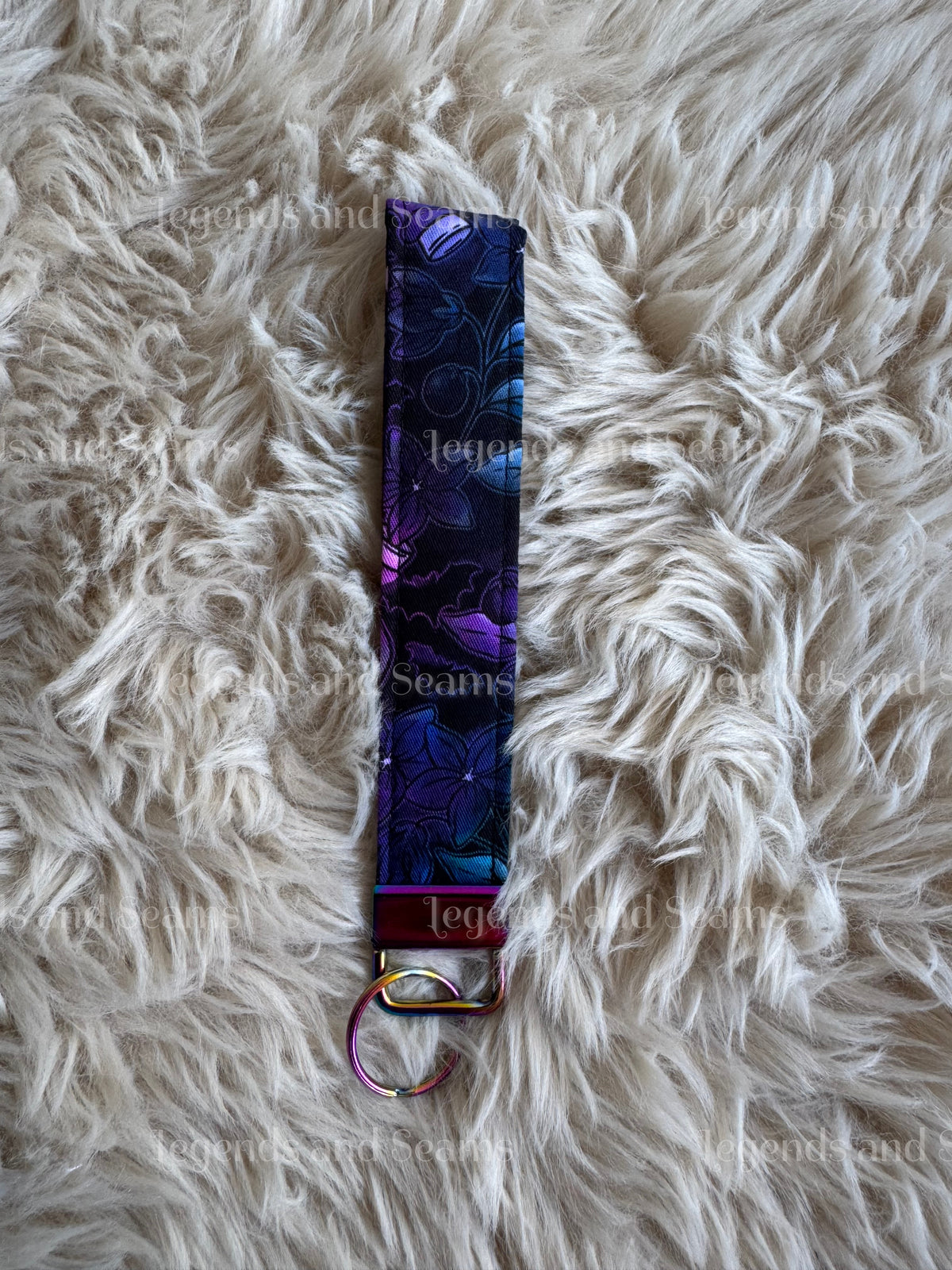 Purple and Blue Poison Wristlet