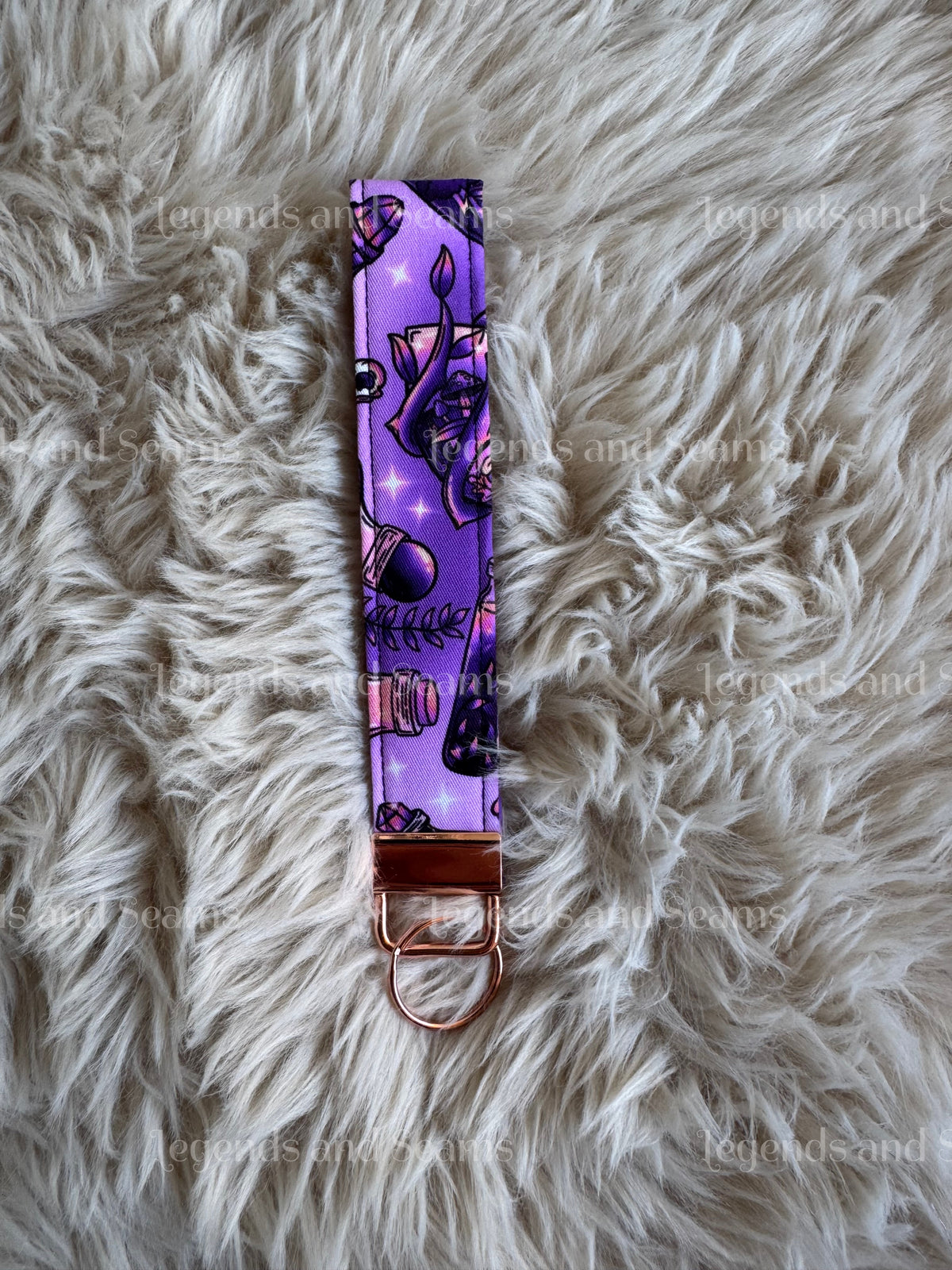 Alchemist (Purple and Peach) Wristlet