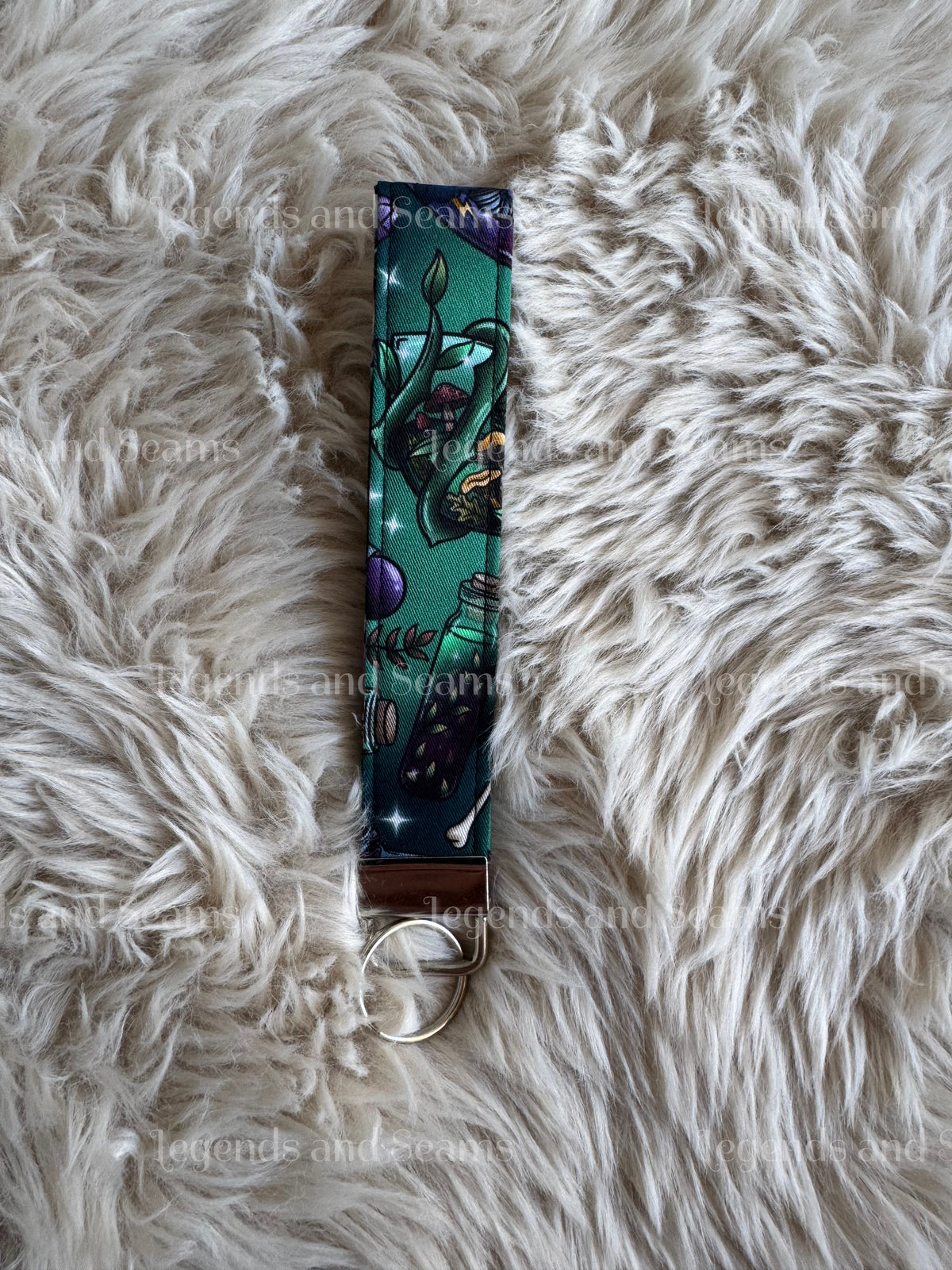 Alchemist (Green with Full Colour Potions) Wristlet
