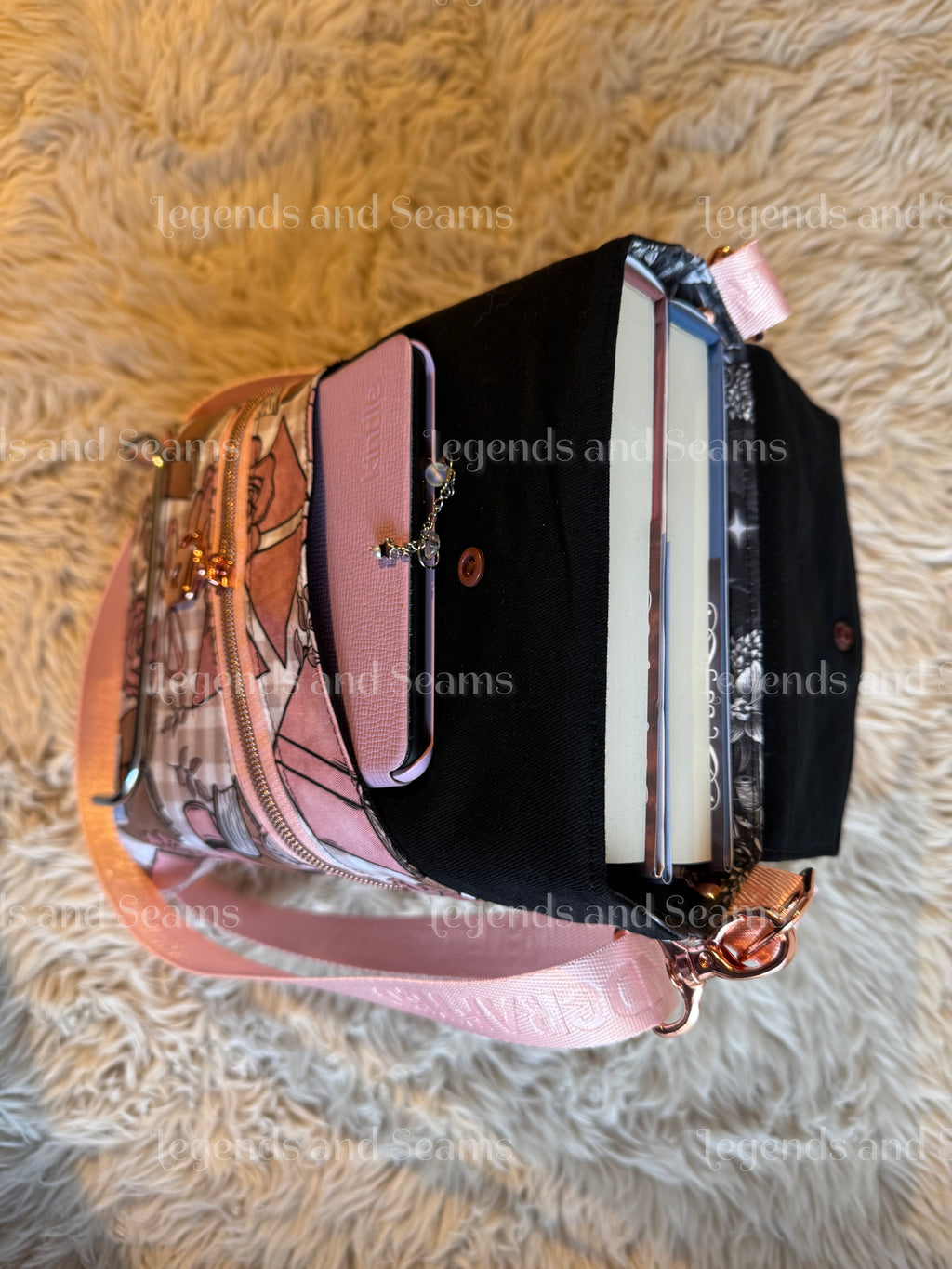Pink Chic Large 3in1 with adjustable strap