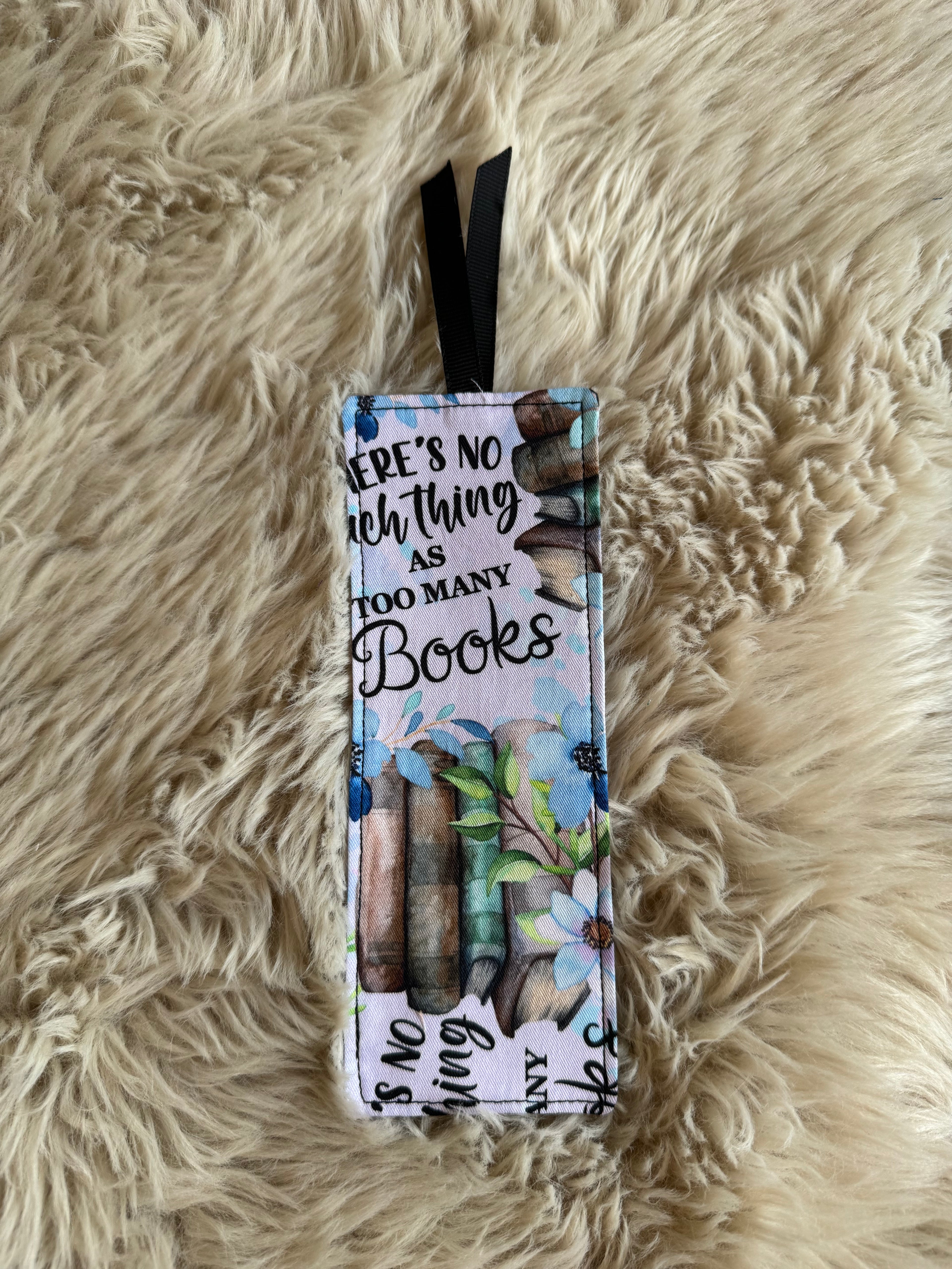 Too Many Books Bookmark