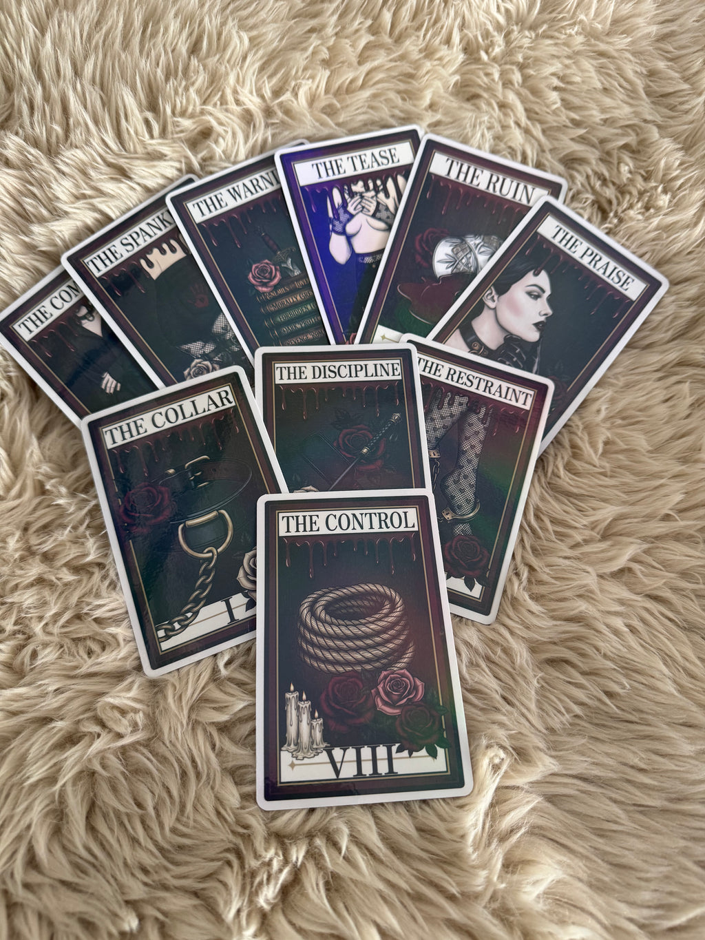Full Set Dark Romance Tarot Bookmarks