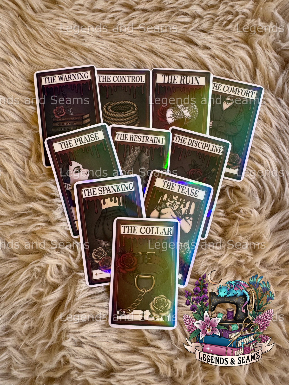 Full Set Dark Romance Tarot Stickers