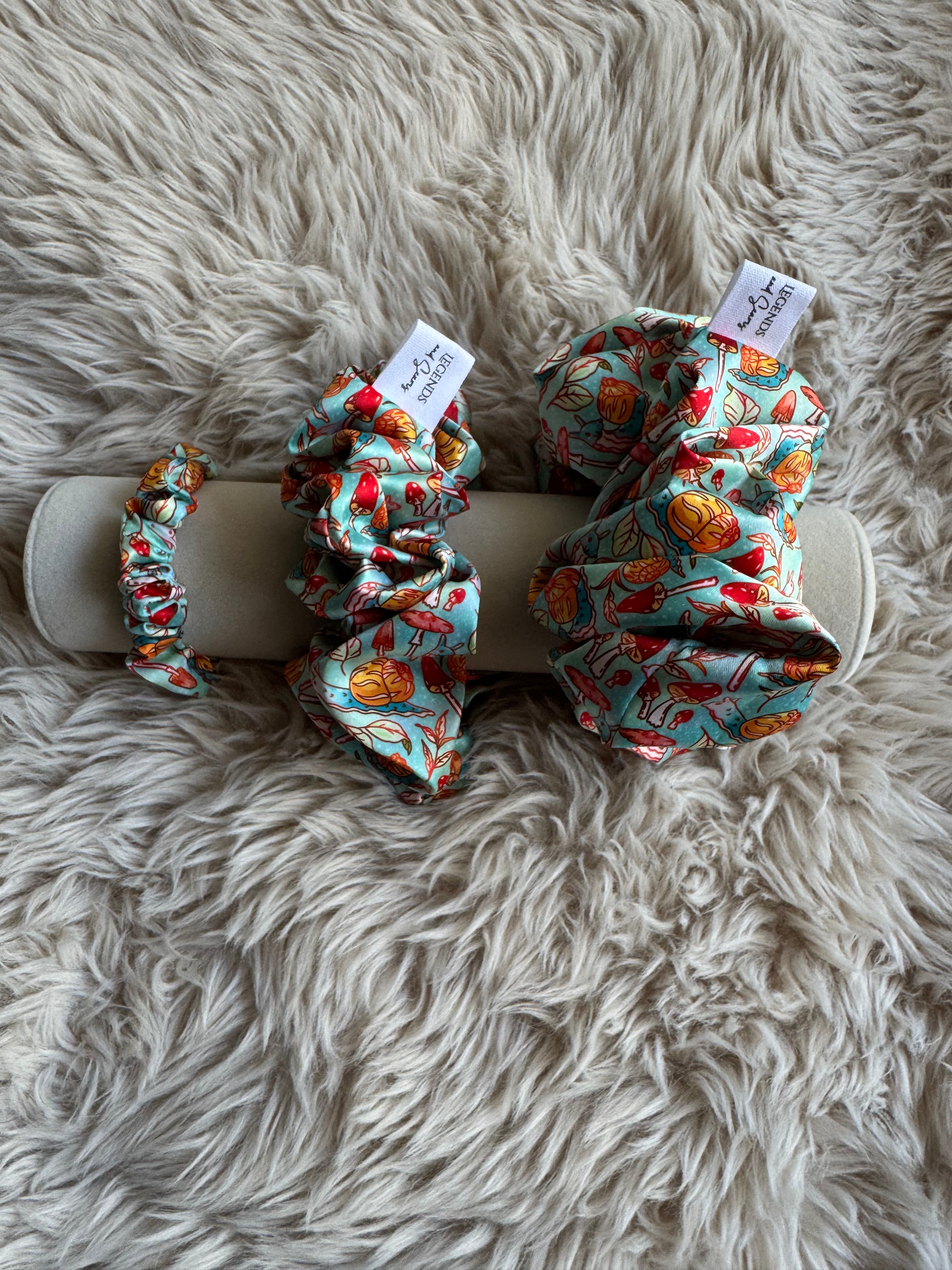 Neon night garden Scrunchie
